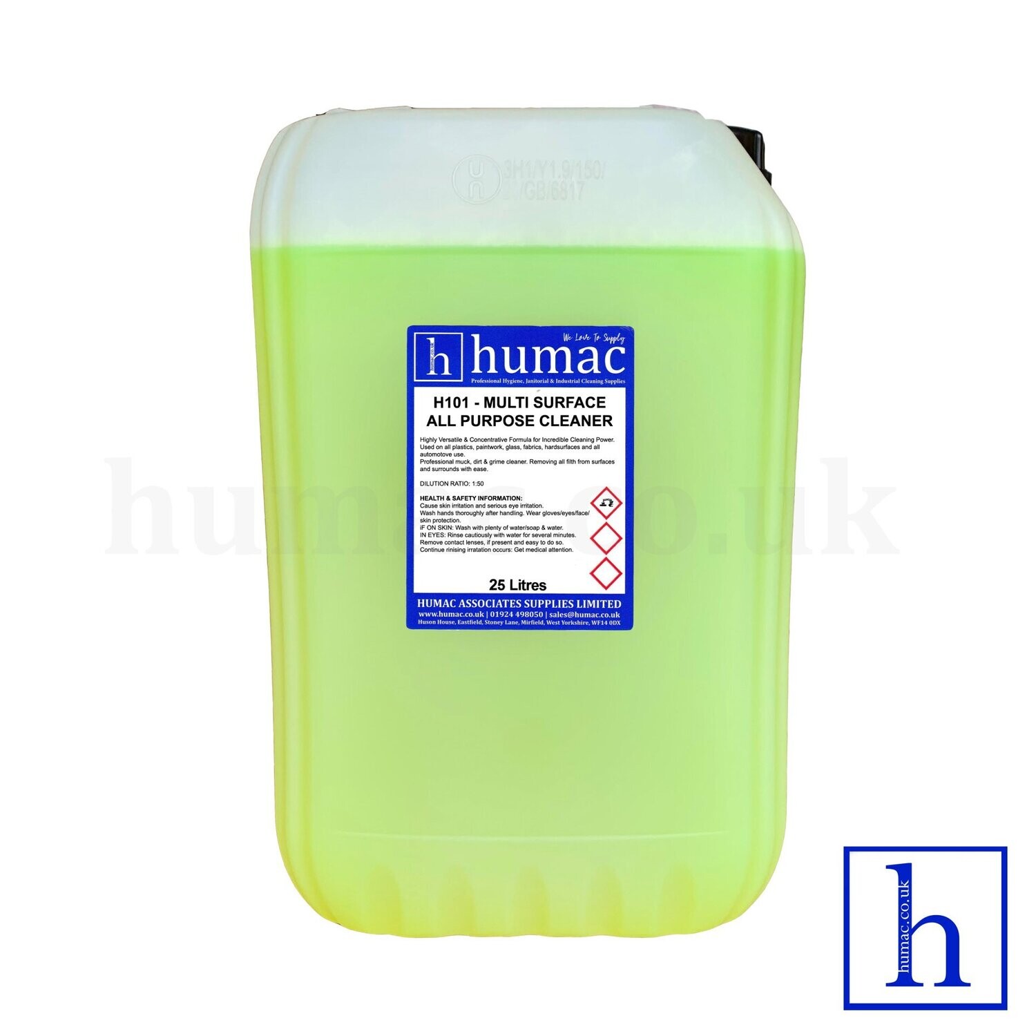 H101 / G101 - ALL PURPOSE MULTI SURFACE CLEANER PROFESSIONAL AUTOMOTIVE CONCENTRATE FORMULA 25L - OLS