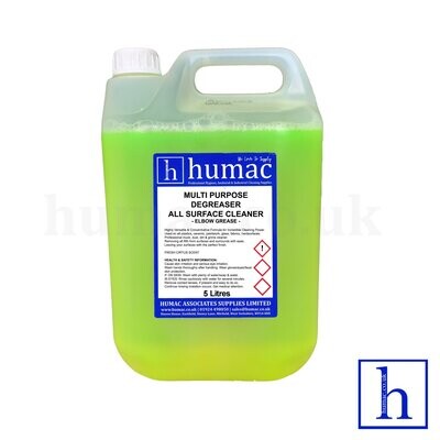 MULTI PURPOSE FAST ACTING DEGREASER - ELBOW GREASE SPRAY CLEANER PROFESSIONAL ALL SURFACE PURPOSE CLEANER 5L - OLS