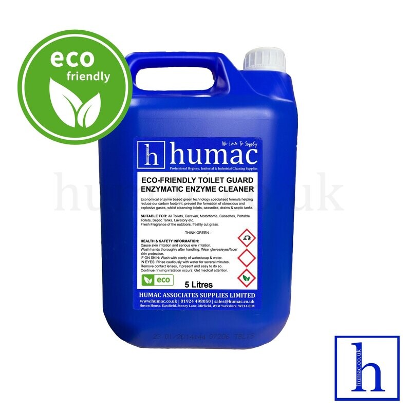 ECO-FRIENDLY TOILET GUARD - GREEN TECHNOLOGY - 5L - PORTABLE TOILET CHEMICAL FLUID (5LE)  - OLS