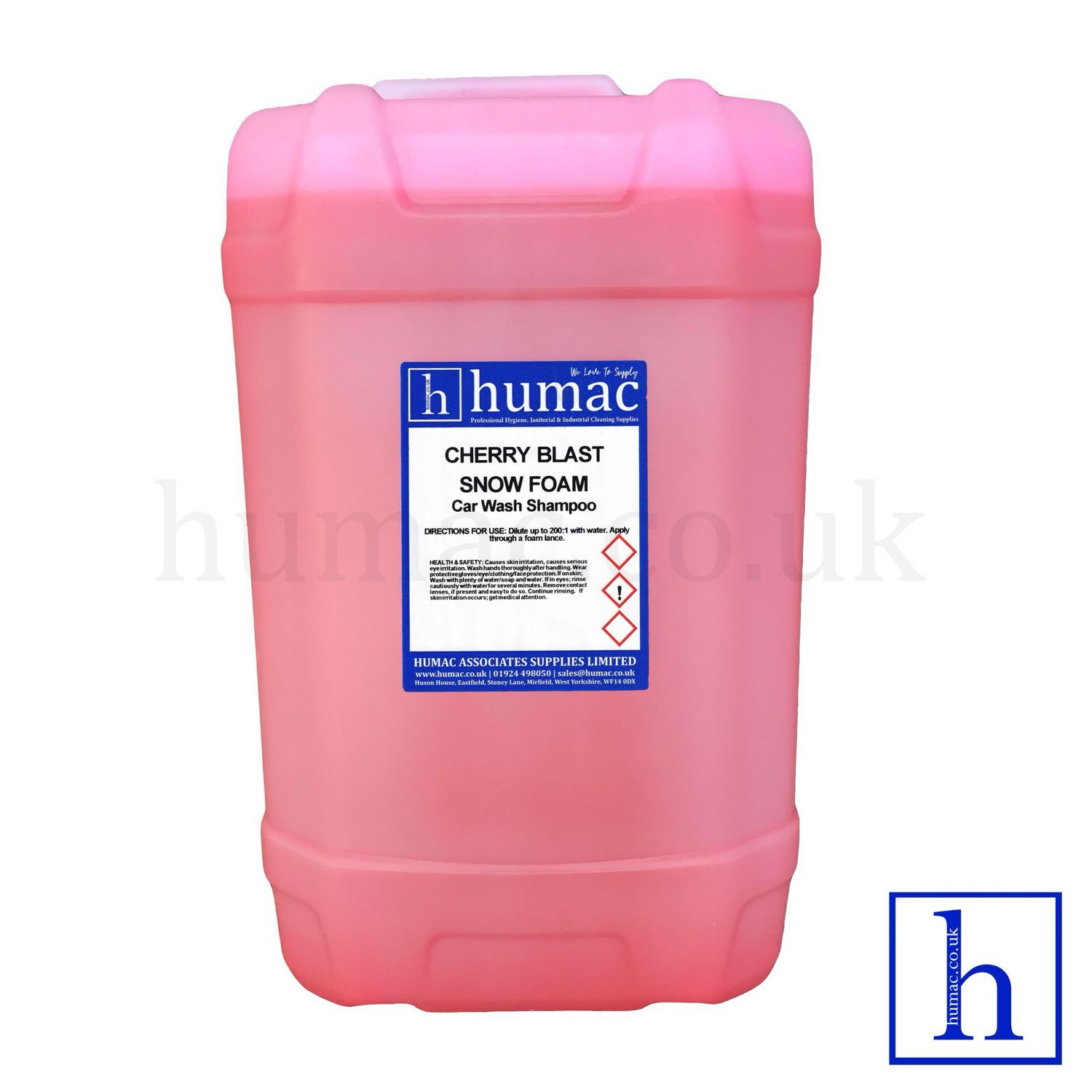 25L - CHERRY BLAST - HI FOAM SNOW FOAM SHAMPOO SOAP 25L DRUM VEHICLE CAR WASH - CHF - HUMAC