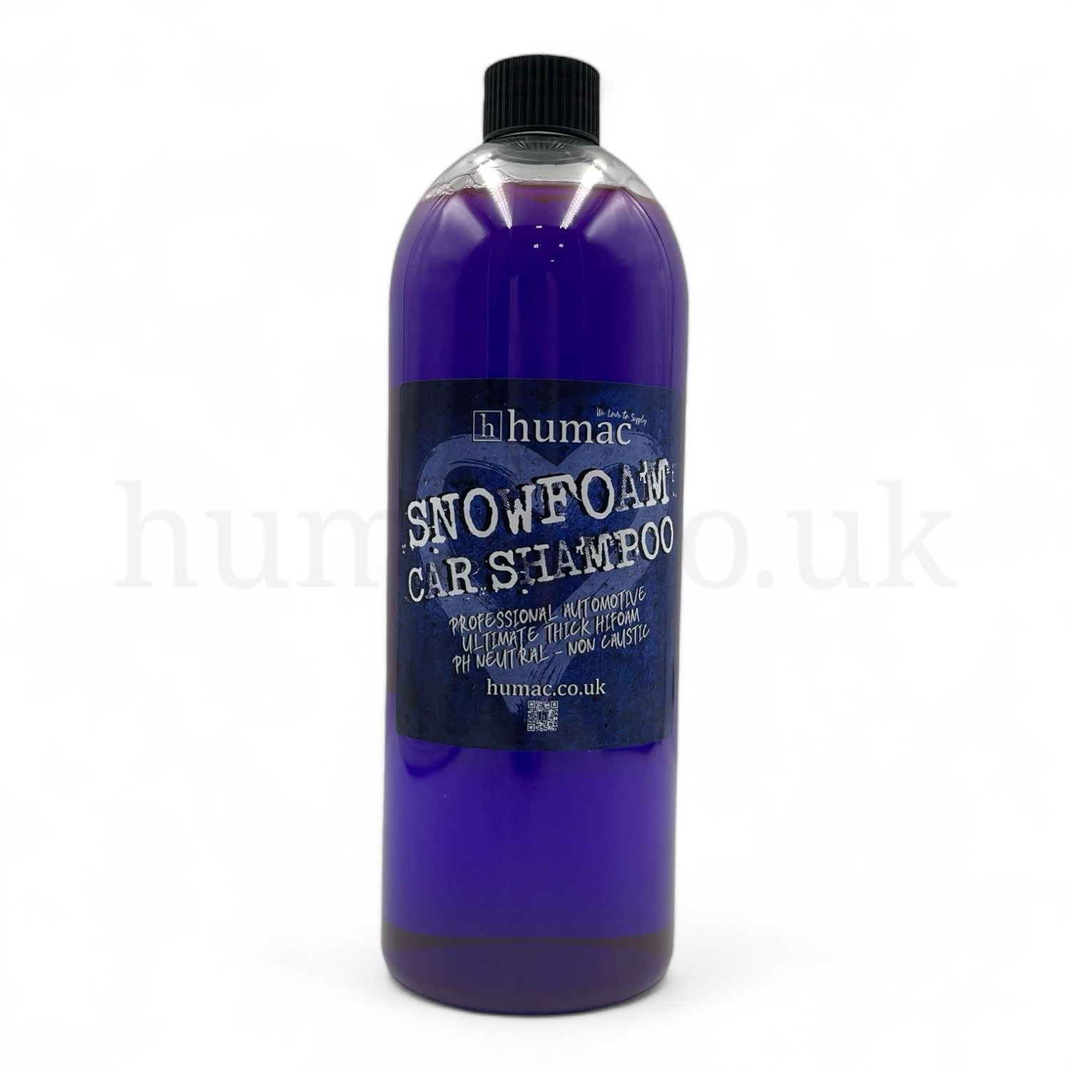 1L - BLUEBERRY - HI FOAM SNOW FOAM SHAMPOO SOAP 1 LITRE SLIM BOTTLE VEHICLE CAR WASH DETAIL - BBHF - HUMAC