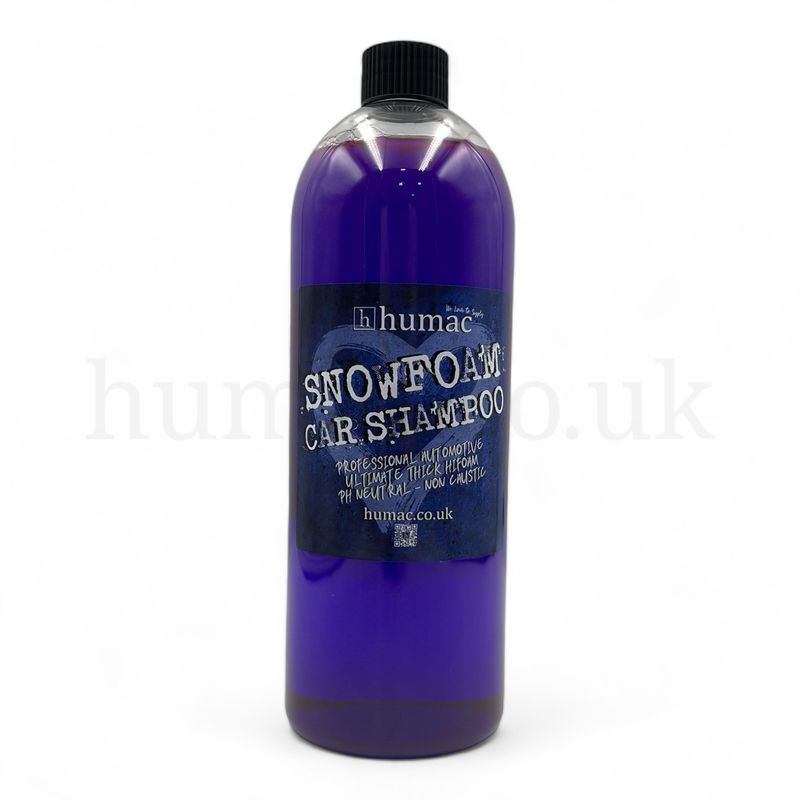 1L - BLUEBERRY - HI FOAM SNOW FOAM SHAMPOO SOAP 1 LITRE SLIM BOTTLE VEHICLE CAR WASH DETAIL - BBHF - HUMAC