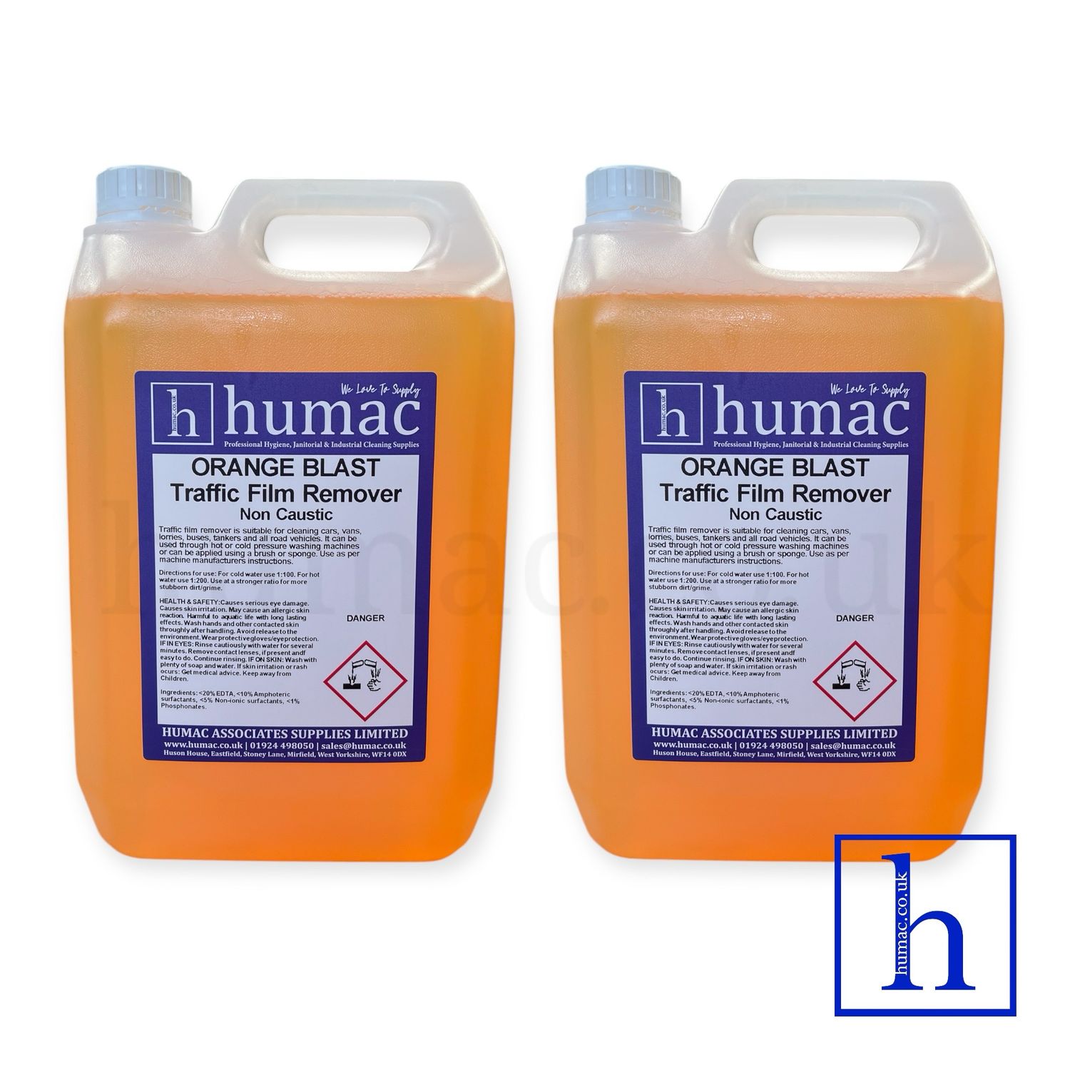 10L - ORANGE TFR Traffic Film Remover Non Caustic 5L Heavy Duty Degreaser Dirt Muck 10 Litres - HUMAC