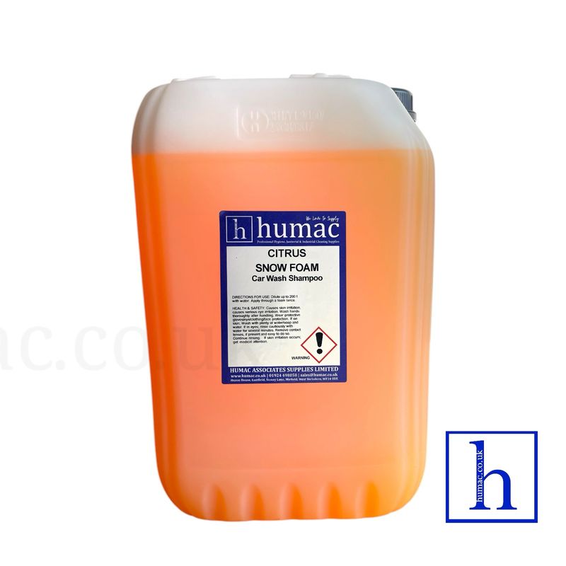 25L - CITRUS - HI FOAM SNOW FOAM SHAMPOO SOAP 25L DRUM VEHICLE CAR WASH - HUMAC