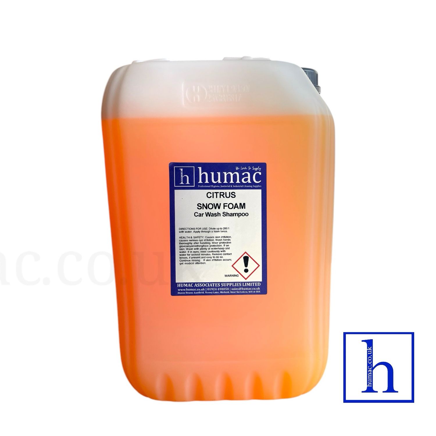 25L - CITRUS - HI FOAM SNOW FOAM SHAMPOO SOAP 25L DRUM VEHICLE CAR WASH - HUMAC