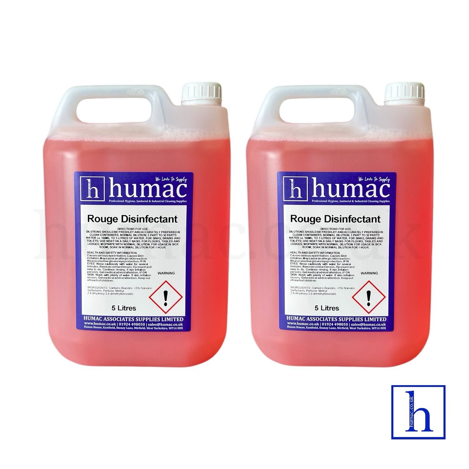 10L- ROUGE DISINFECTANT - Fresh Fragrance Deodoriser Cleaner - Wheelie Bin, Pet Kennel, Patio - OLS
