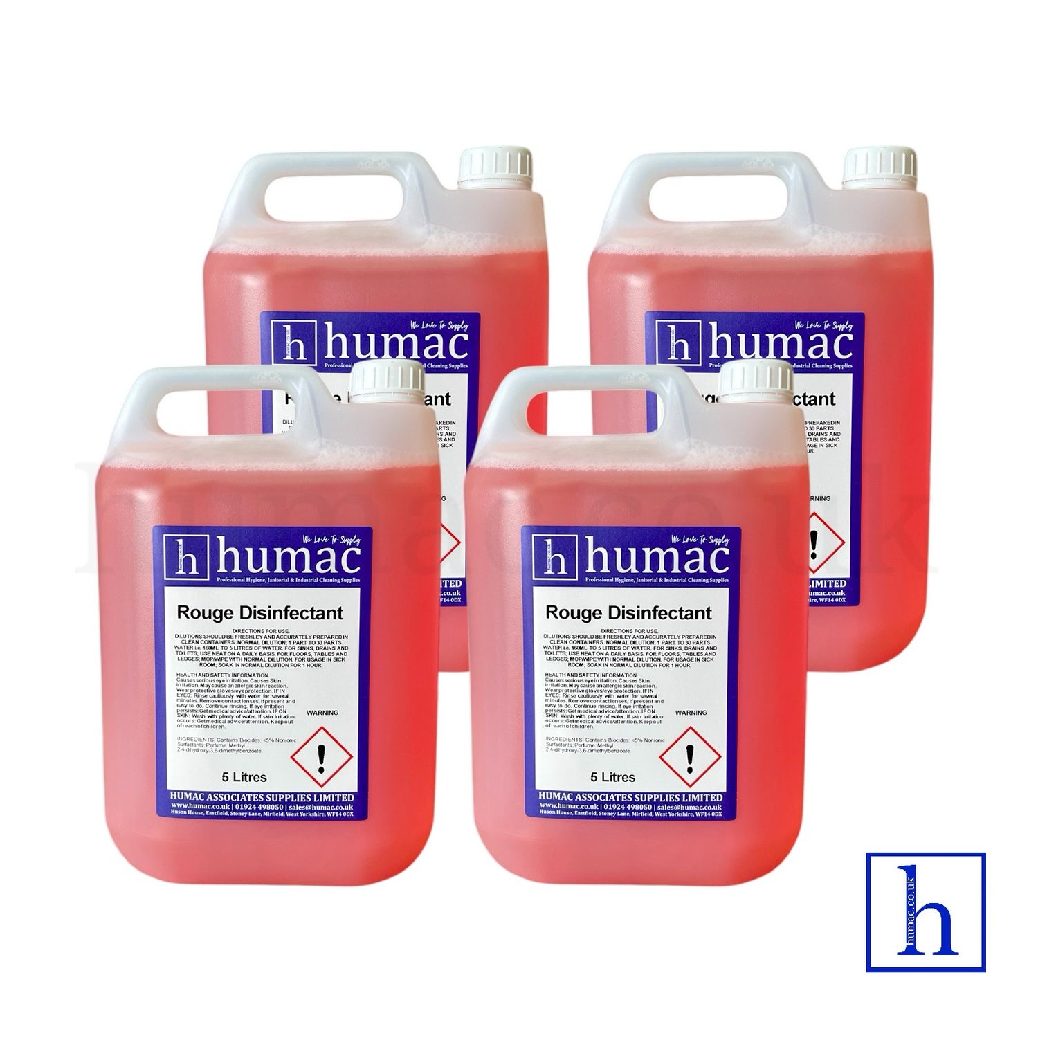 20L - ROUGE DISINFECTANT - Fresh Fragrance Deodoriser Cleaner - Wheelie Bin, Pet Kennel, Patio - OLS