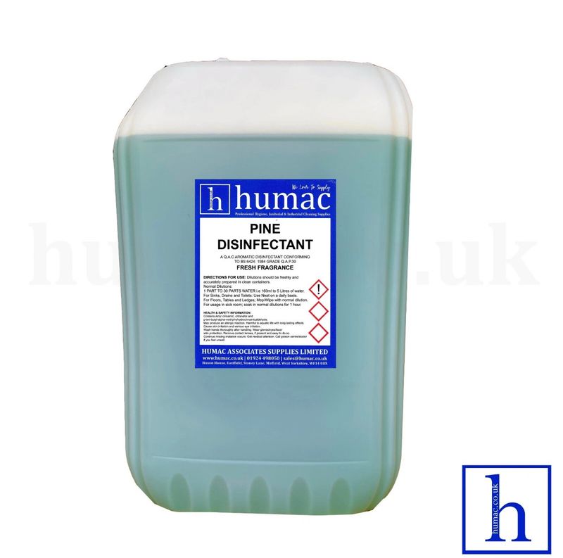 25L - PINE DISINFECTANT - Fresh Fragrance Deodoriser Cleaner - Wheelie Bin, Pet Kennel, Patio - OLS