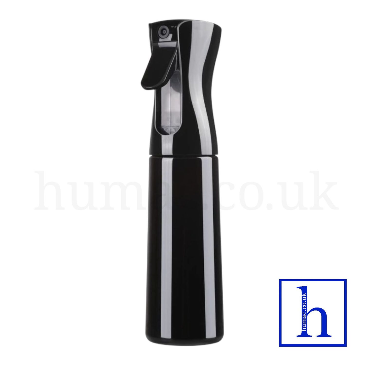 300ml Ultra Fine Continuous Mist Trigger Spray Bottle Multi-Purpose Black -HUMAC