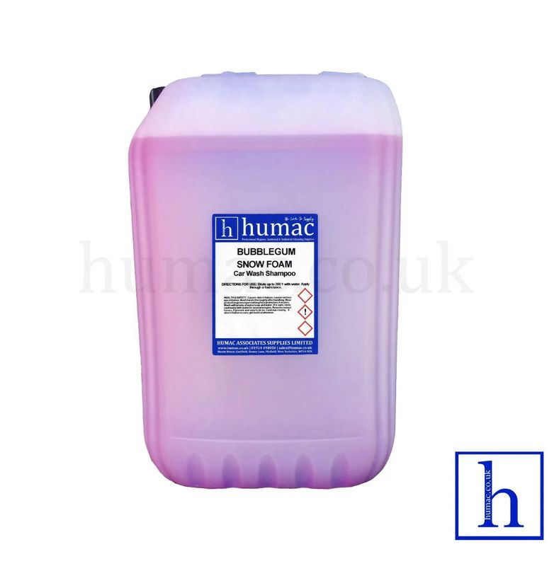 25L - BUBBLEGUM - HI FOAM SNOW FOAM SHAMPOO SOAP 25L DRUM VEHICLE CAR WASH - BGHF - HUMAC