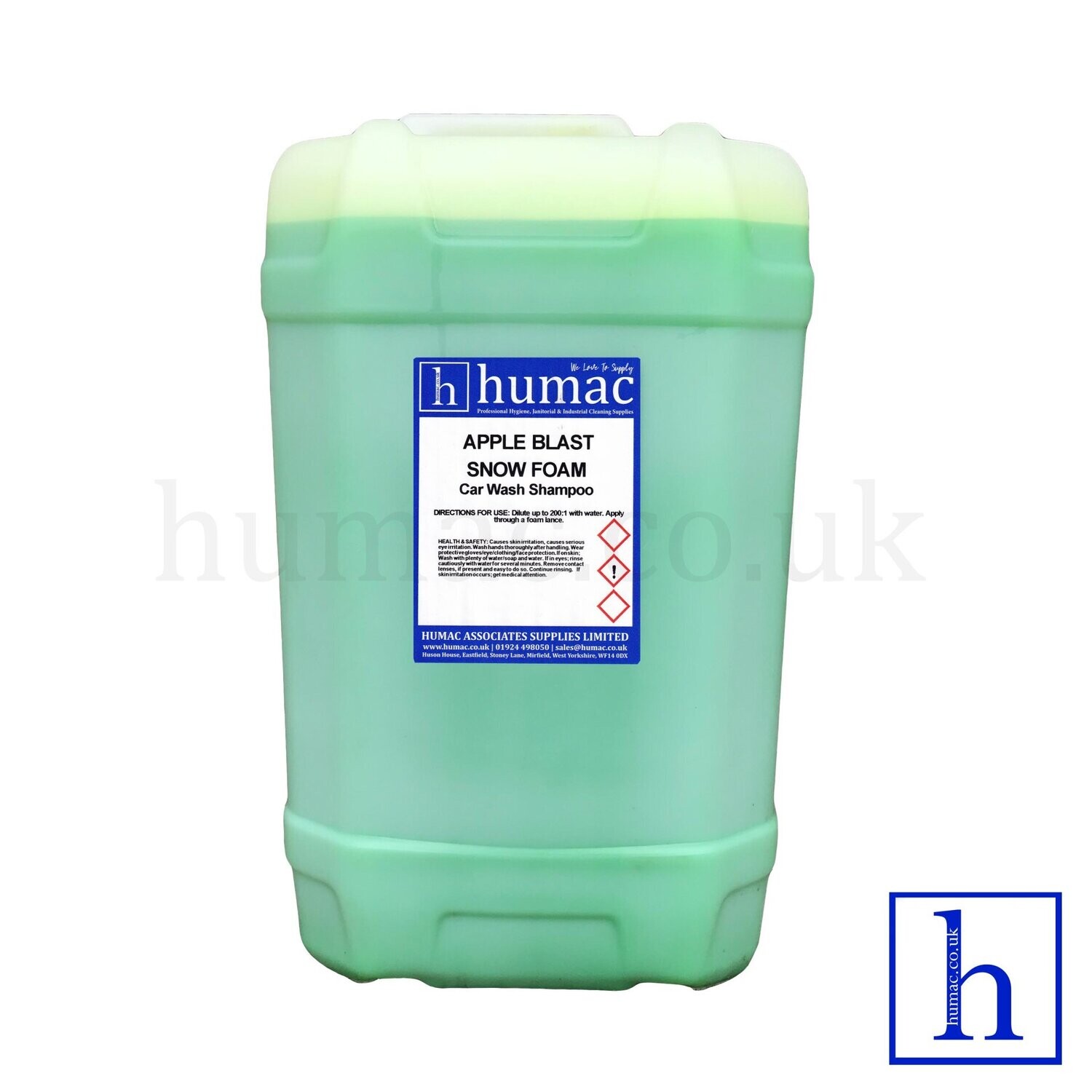 25L - APPLE BLAST HI FOAM SNOW FOAM SHAMPOO SOAP 25 LITRES DRUM VEHICLE CAR WASH - HUMAC