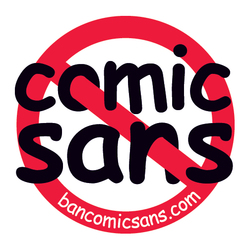 Ban Comic Sans Webshop