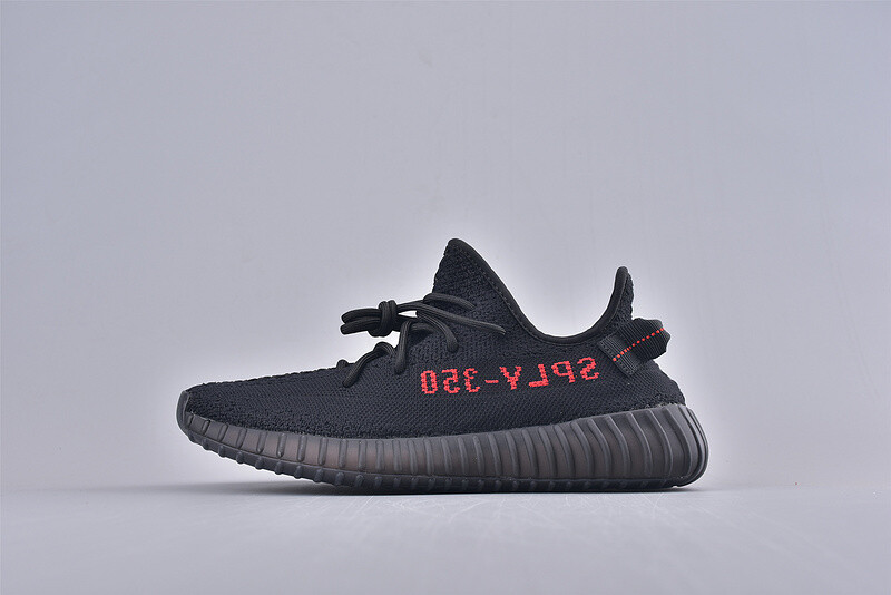 Mens/Womens Adidas Yeezy Boost 350 v2 Bred Black-Red CP9652