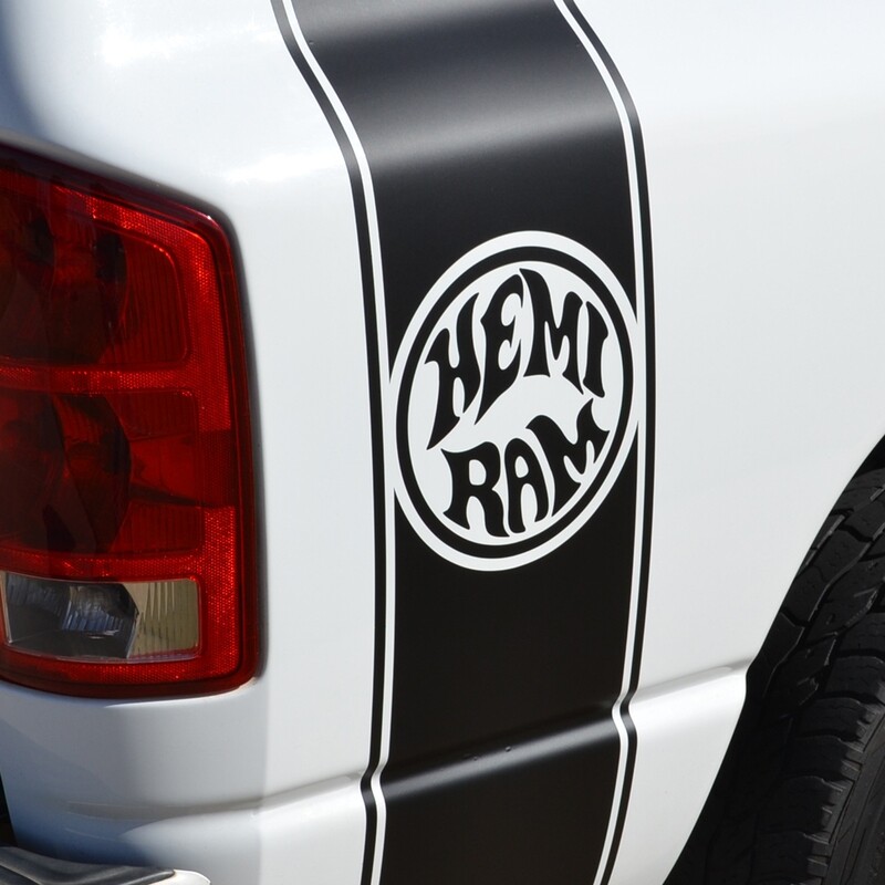 Hemi Ram Rear Stripes