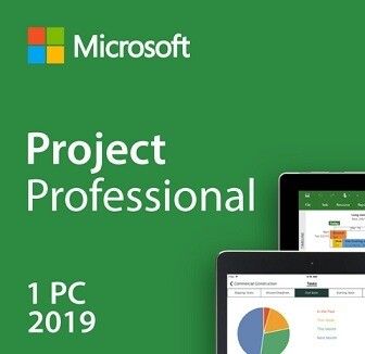 Microsoft Project Professional 2019 for 1PC