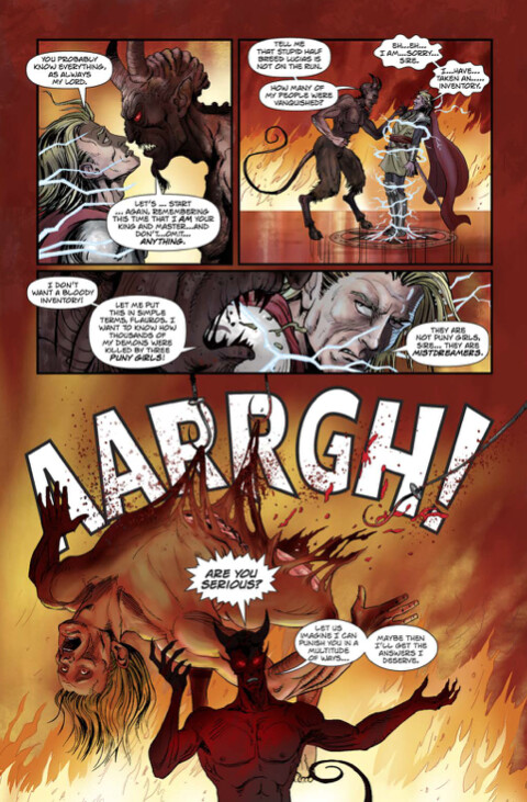 The Devil tortures Flauros