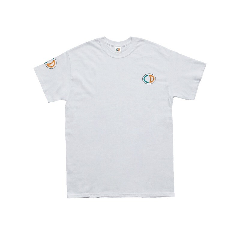 Embroidered Logo Tee - WHITE