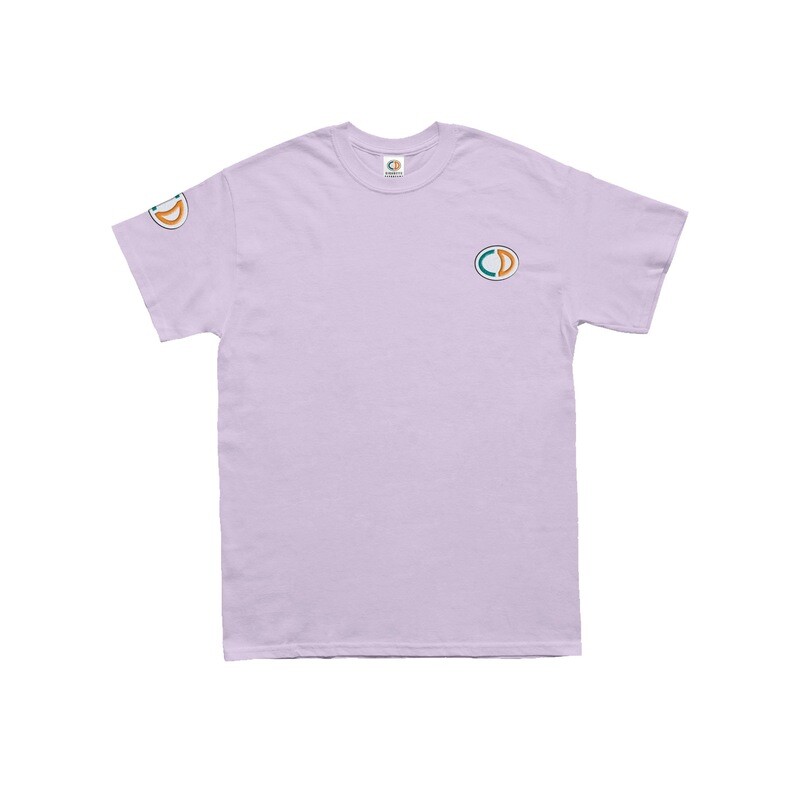 Embroidered Logo Tee - LAVENDER