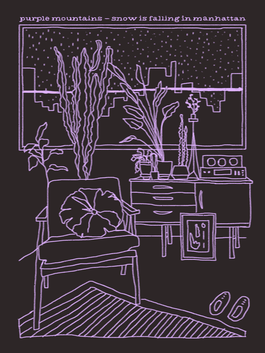 Dawn Chorus Poster, Snow is Falling in Manhattan Poster, Hey Ma Poster