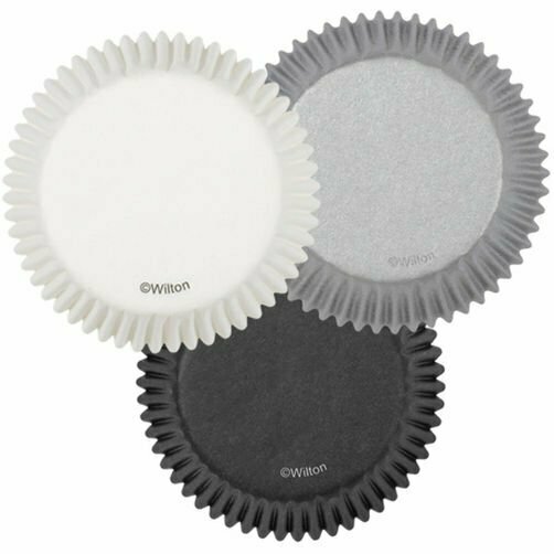 WILTON 415-0374 Capacillo Estandar Blanco/Plata/Negro