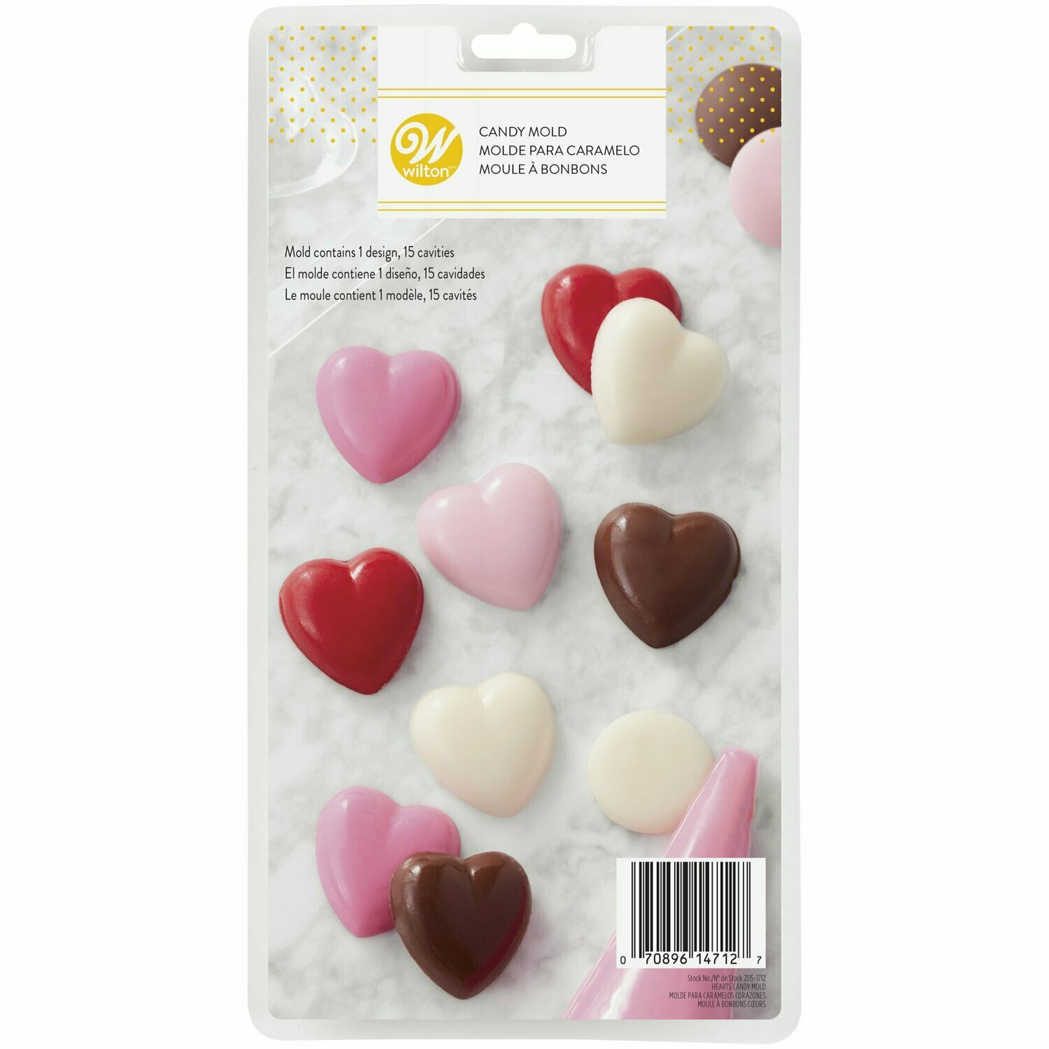 WILTON 2115-1712 Molde Chocolate Corazones