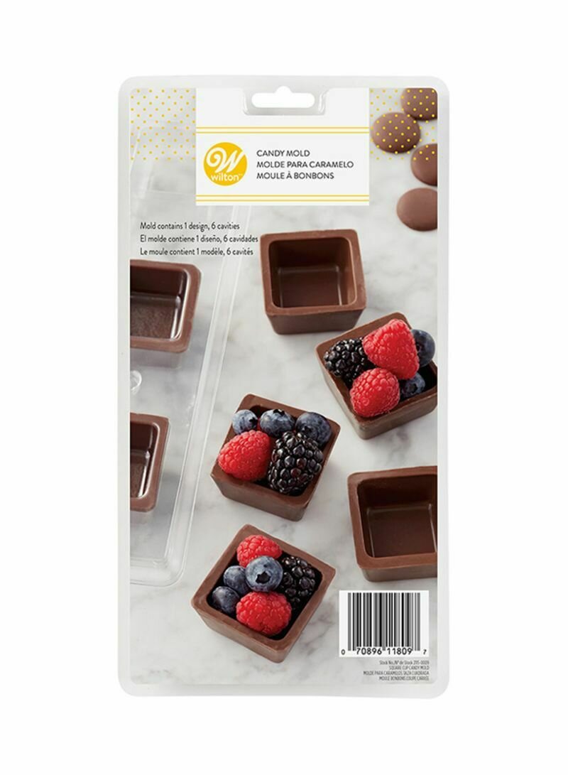 WILTON 2115-0009 Molde Chocolate Taza Cuadrada
