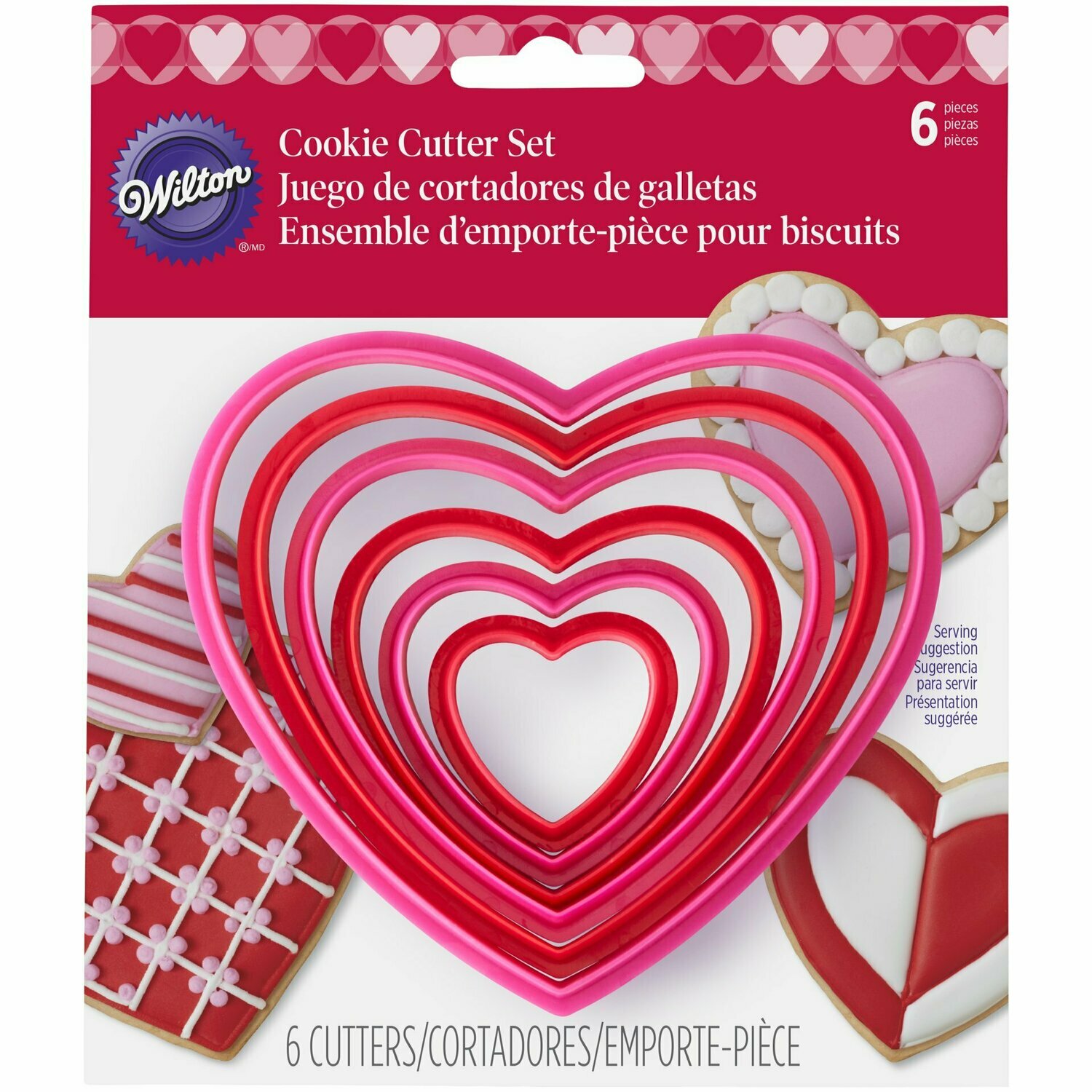 WILTON 2304-1668 Juego Cortadores Corazon