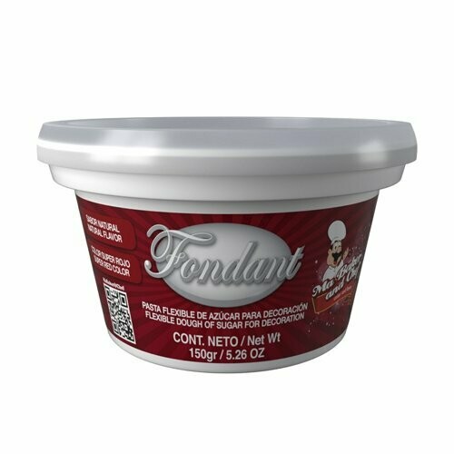 MA BAKER&CHEF FOPA03RO-150 Fondant Rojo Intenso 150 Grs