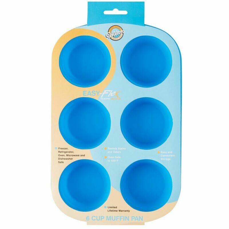 WILTON 2105-4802 Molde Para Cupcake De Silicon 6 cavidades