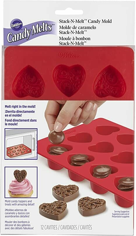 WILTON 2115-0225 Molde Silicon Corazones San Valentin