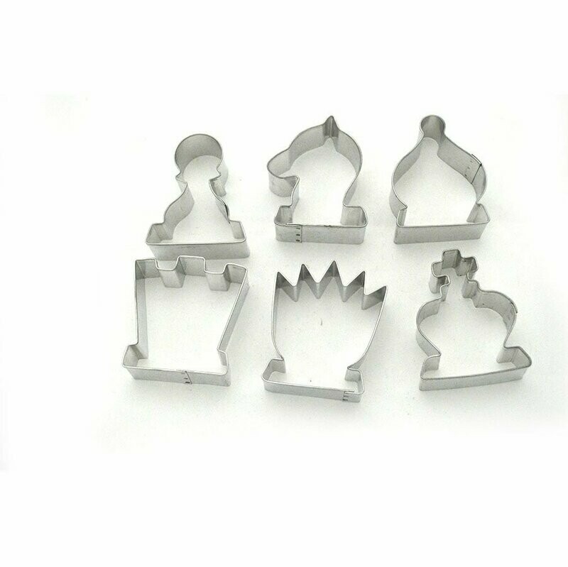 4-0334 Cortador Galleta Inox Ajedrez