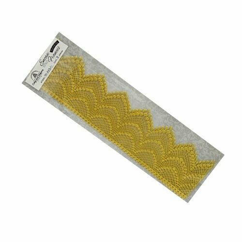 141-003/D Encaje rectangular DORADO 36cm