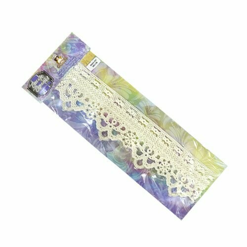 ENAZ28-003 Encaje rectangular BLANCO 37cm
