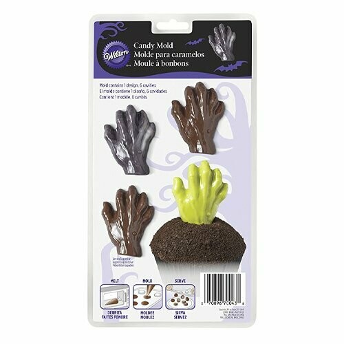 2115-0043 Molde de chocolate de MANO DE ZOMBIE HALLOWEEN