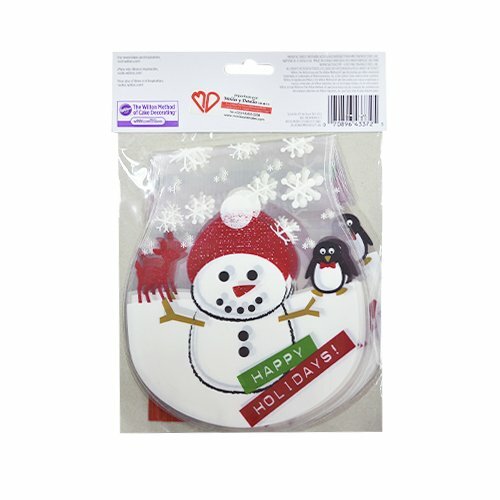 WILTON 1912-3372 Bolsa de celofán de MONO NIEVE NAVIDAD