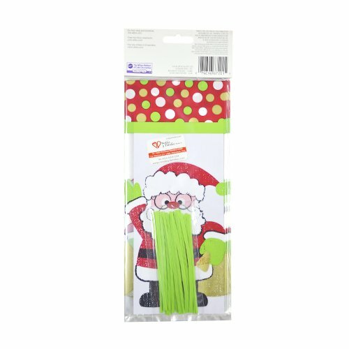 WILTON 1912-7201 Bolsa de celofán de SANTA NAVIDAD
