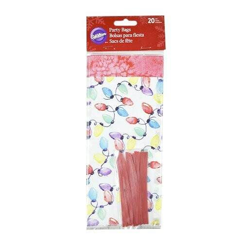 WILTON 1912-7209 Bolsa de celofán para FIESTA NAVIDAD