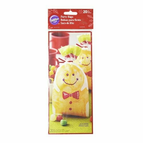 WILTON 1912-7210 Bolsa de celofán de JENGIBRE NAVIDAD