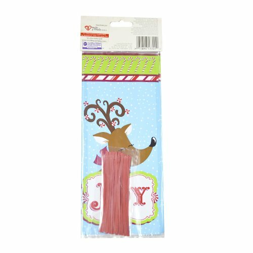 WILTON 1912-3301 Bolsa de celofán de RENO NAVIDAD