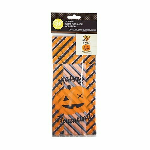 WILTON 1912-4267 Bolsa de celofán de CALABAZA HALLOWEEN