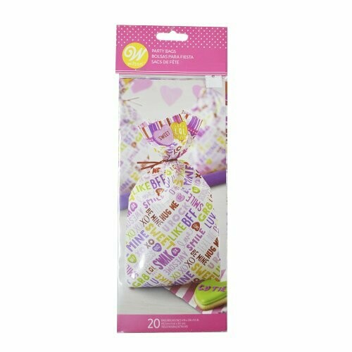 WILTON 1912-9802 Bolsa de celofán de DULCE CORAZON SAN VALENTIN