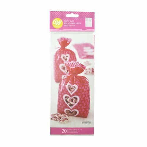 WILTON 1912-6550 Bolsa de celofán de CORAZONES SAN VALENTIN