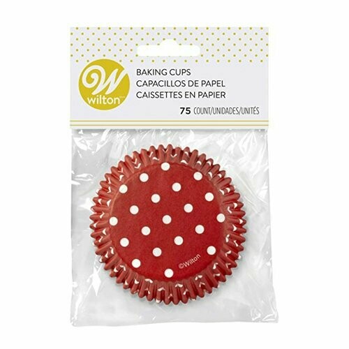 WILTON 415-0148 Capacillo Estandar Rojo Puntos