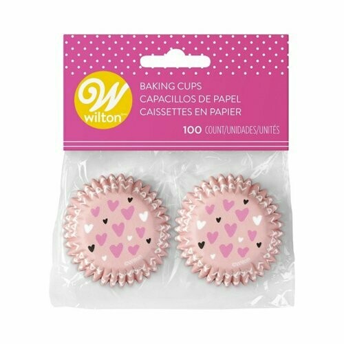 WILTON 0415-04447 Mini Capacillo Rosa corazones San Valentin