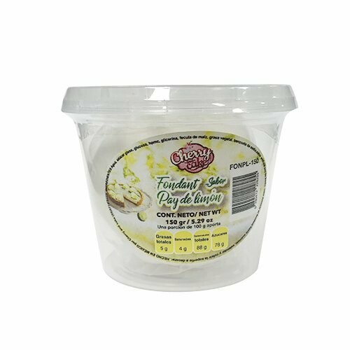 FONPL-150 Fondant blanco sabor PAY DE LIMÓN 150gr