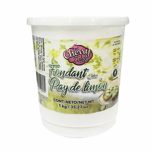 FONPL-1000 Fondant blanco sabor PAY DE LIMÓN 1 kilo