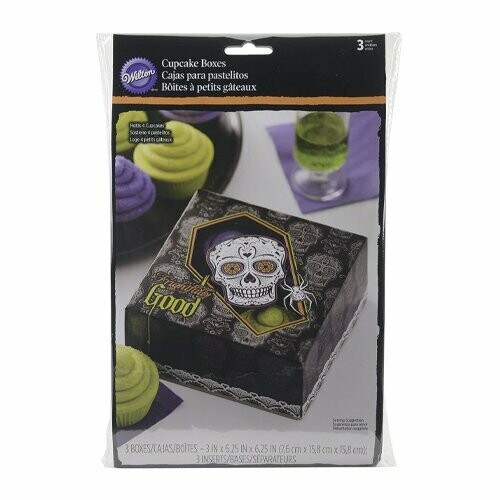 415-3179 Caja para pastelitos CALAVERA 3pzas