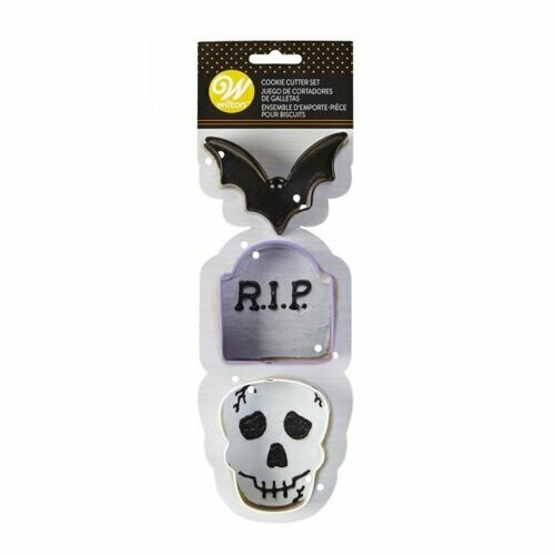 WILTON 2308-7567 Set de cortadores de MURCIELAGO, LAPIDA y CALAVERA