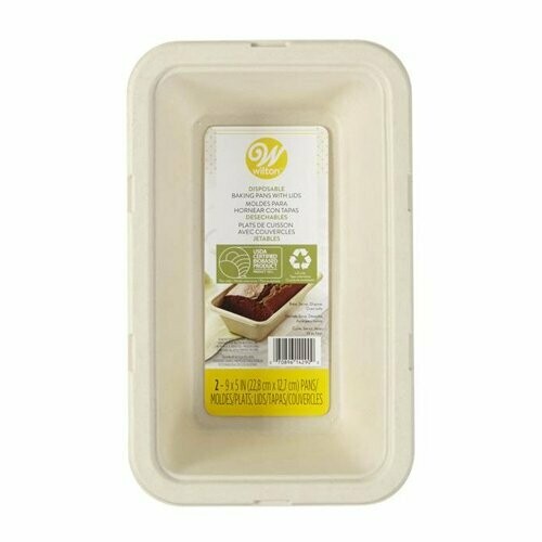 WILTON 1912-4290 Moldes desechables con tapa para panques