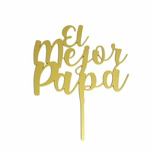 BDLG-028 LETRERO EL MEJOR PAPA GOLD MOD 28